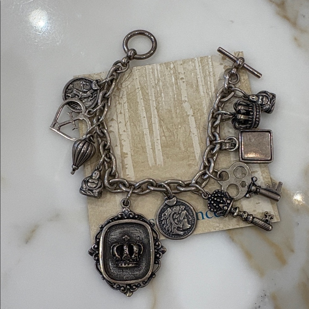 Sundance Catalog Chunky Sterling Silver Charm Bracelet—STUNNING!! 76 Grams—New! - Picture 9 of 11